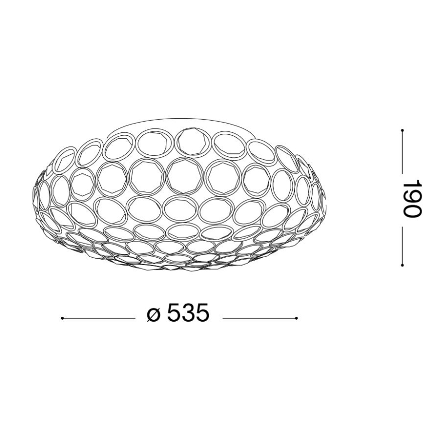 Ideal Lux - LED Krištáľové stropné svietidlo KING 9xG9/3W/230V pr. 53,5 cm lesklý chróm