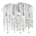 Ideal Lux - LED Krištáľové stropné svietidlo ROYAL 8xG9/3W/230V pr. 40 cm lesklý chróm