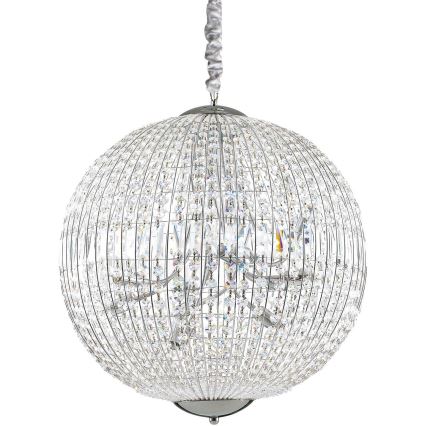 Ideal Lux - LED Krištáľový luster na reťazi LUXOR 12xG9/3W/230V pr. 60 cm číra