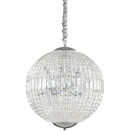 Ideal Lux - LED Krištáľový luster na reťazi LUXOR 8xG9/3W/230V pr. 50 cm číra