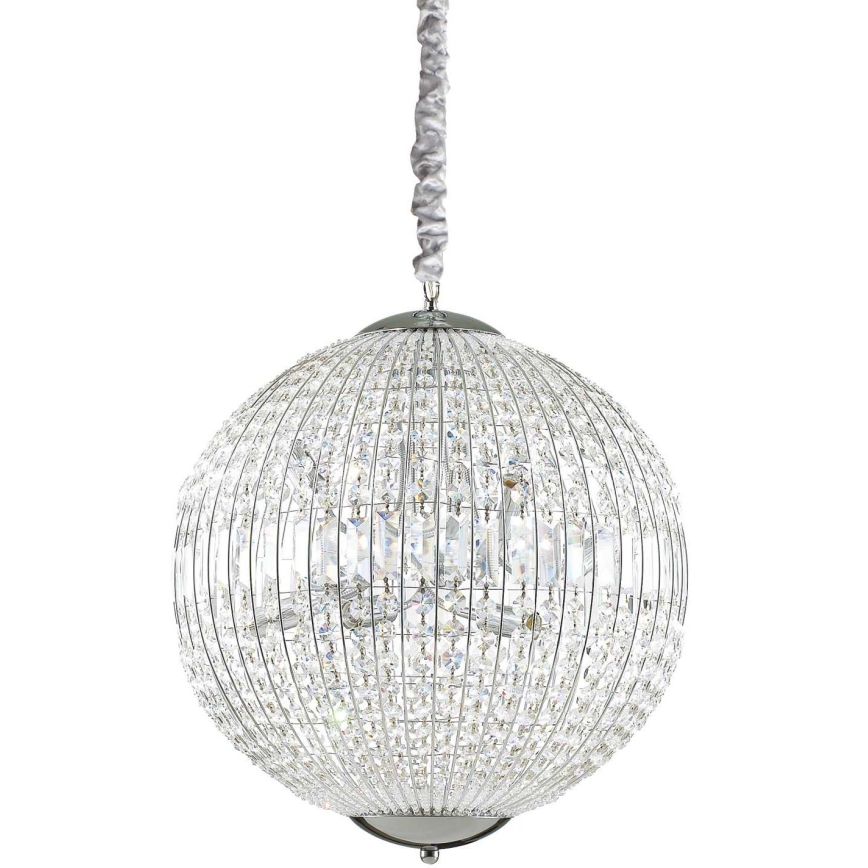 Ideal Lux - LED Krištáľový luster na reťazi LUXOR 8xG9/3W/230V pr. 50 cm číra
