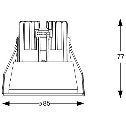 Ideal Lux - LED zapustené stropné kúpeľňové svietidlo GAME TRIM LED/11W/230V 3000K CRI 90 pr. 8,5 cm IP65 biela