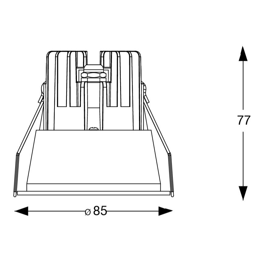 Ideal Lux - LED zapustené stropné kúpeľňové svietidlo GAME TRIM LED/11W/230V 3000K CRI 90 pr. 8,5 cm IP65 biela