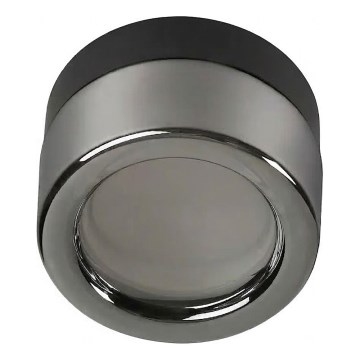 Ideal Lux - LED kúpeľňové stropné svietidlo LOLLY 1xGX53/9W/230V pr. 10,5 cm čierna/dymová čierna