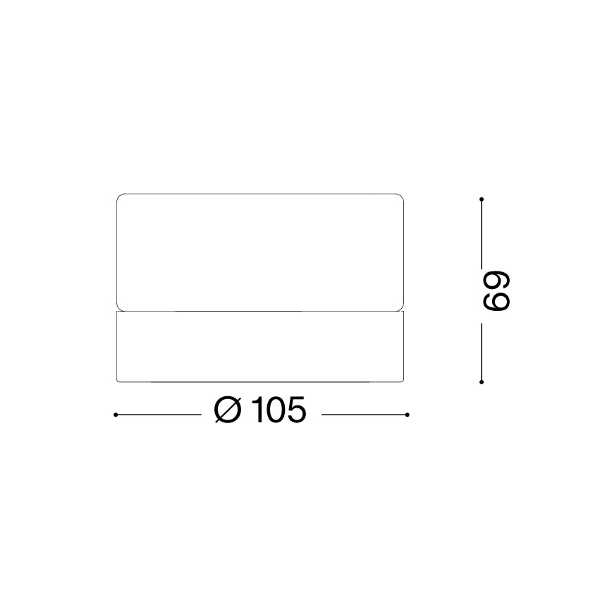 Ideal Lux - LED kúpeľňové stropné svietidlo LOLLY 1xGX53/9W/230V pr. 10,5 cm čierna/dymová čierna