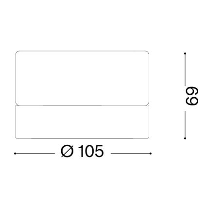 Ideal Lux - LED kúpeľňové stropné svietidlo LOLLY 1xGX53/9W/230V priemer 10,5 cm zlatá/dymová béžová