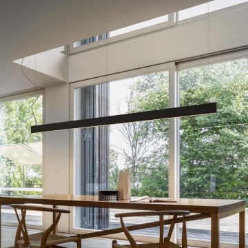 Ideal Lux - LED luster na lane LINUS LED/32W/230V 4000K CRI 90 120 cm čierna