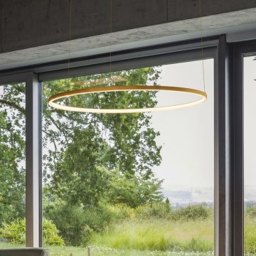 Ideal Lux - LED luster na lane ORACLE SLIM LED/53W/230V 3000K CRI 90 pr. 90 cm zlatý