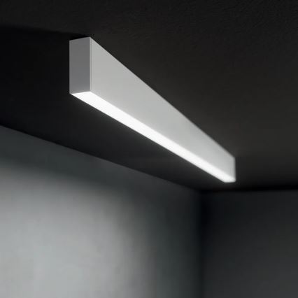 Ideal Lux - LED luster na lane STEEL LED/29W/230V 3000K CRI 90 120 cm biela