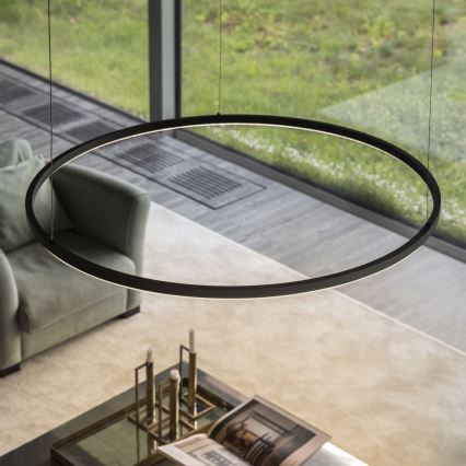 Ideal Lux - LED závesný luster ORACLE SLIM LED/29W/230V 2700K CRI 90 pr. 50 cm čierna