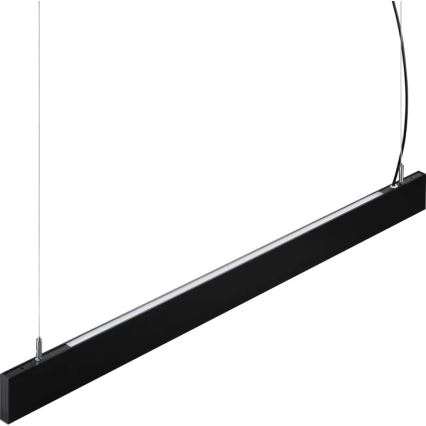 Ideal Lux - LED luster na lankách STEEL LED/29W/230V 3000K CRI 90 120 cm čierna