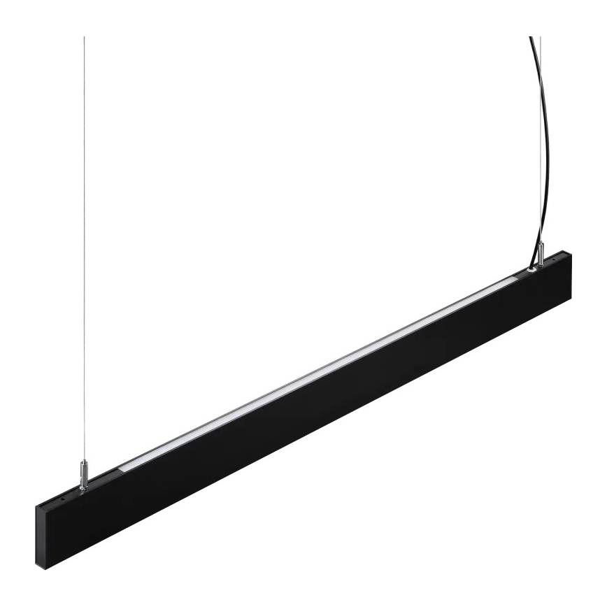 Ideal Lux - LED luster na lankách STEEL LED/29W/230V 3000K CRI 90 120 cm čierna
