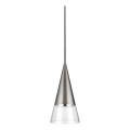 Ideal Lux - LED Luster na lanku CONO 1xGU10/7W/230V pr. 15 cm CRI 90 matný chróm