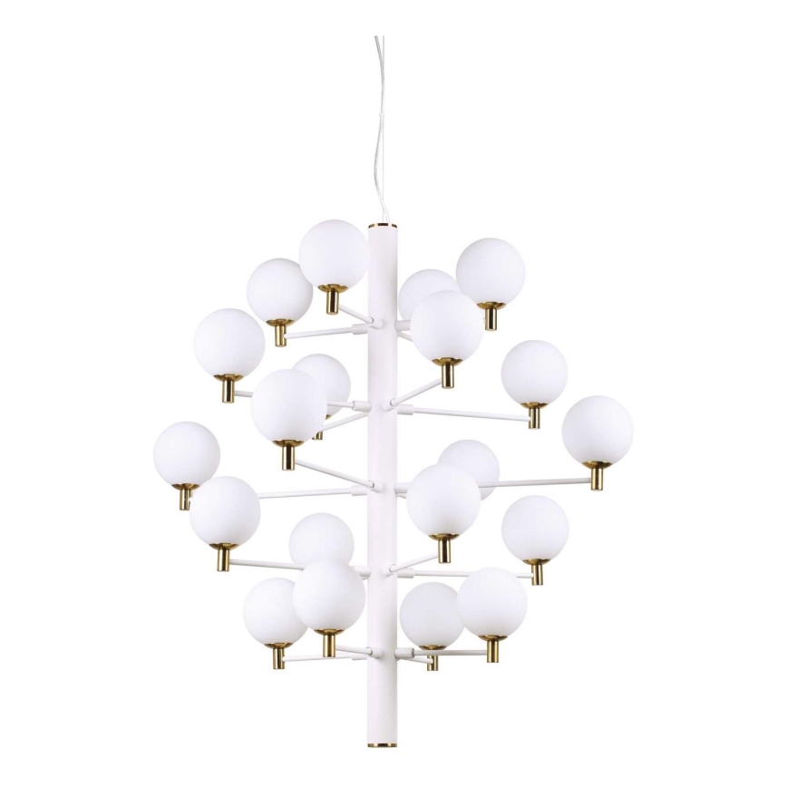 Ideal Lux - LED Luster na lanku COPERNICO 20xG9/3W/230V pr. 86 cm biela