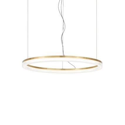 Ideal Lux - LED Luster na lanku CROWN LED/30W/230V 3000K pr. 60 cm CRI 90 mosadz