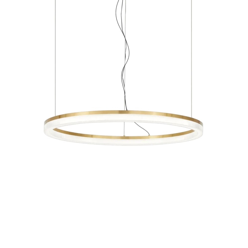 Ideal Lux - LED Luster na lanku CROWN LED/30W/230V 3000K pr. 60 cm CRI 90 mosadz