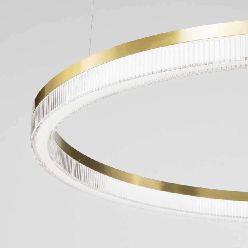 Ideal Lux - LED Luster na lanku CROWN LED/30W/230V 3000K pr. 60 cm CRI 90 mosadz
