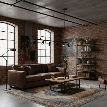 Ideal Lux - LED Luster na lanku DYNAMITE 6xGU10/7W/230V CRI 90 čierna