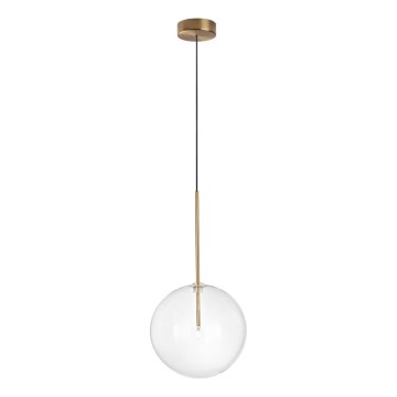 Ideal Lux - LED Luster na lanku EQUINOXE 1xG4/2W/230V pr. 25 cm mosadz/číra