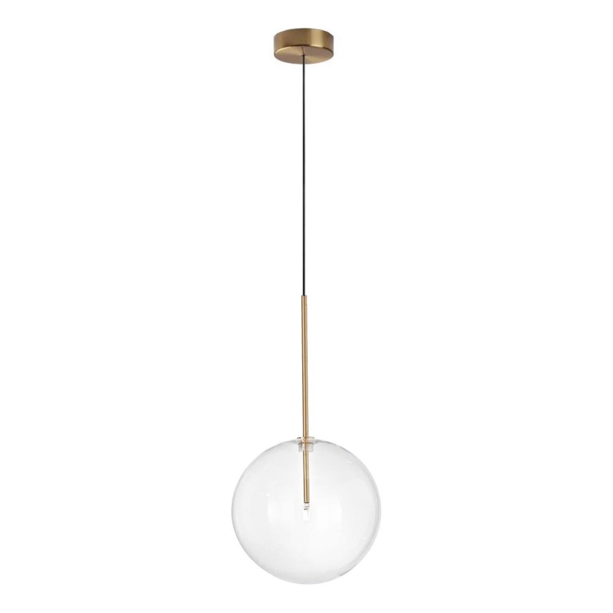 Ideal Lux - LED Luster na lanku EQUINOXE 1xG4/2W/230V pr. 25 cm mosadz/číra