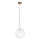 Ideal Lux - LED Luster na lanku EQUINOXE 1xG4/2W/230V pr. 25 cm mosadz/číra