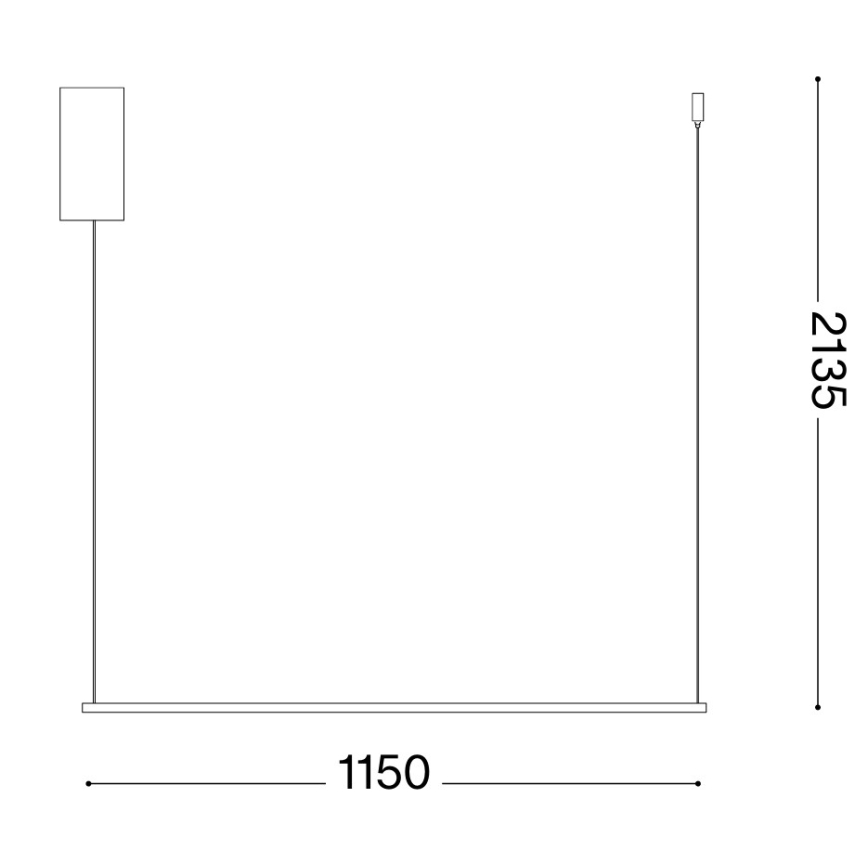 Ideal Lux - LED luster na lanku ESSENCE LED/19W/230V 3000K CRI 90 mosadz