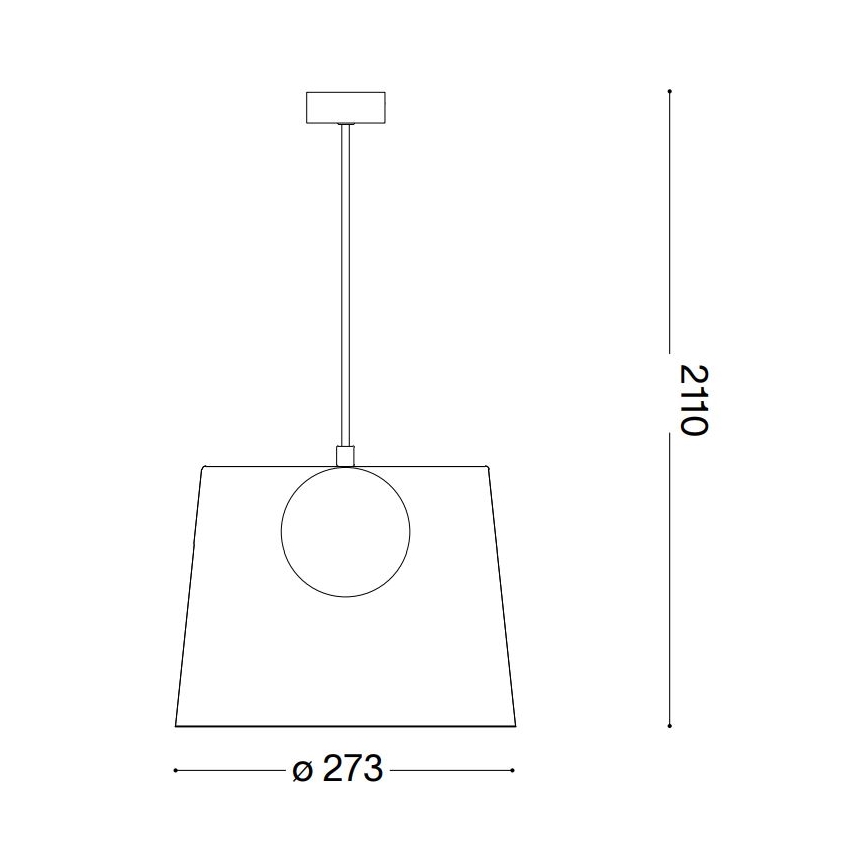 Ideal Lux - LED Luster na lanku FADE 1xG9/3W/230V pr. 27,3 cm meď/dymová