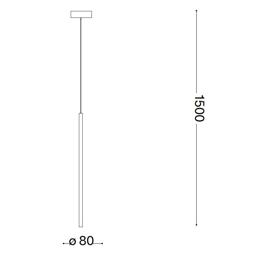 Ideal Lux - LED Luster na lanku FILO LED/3,5W/230V 3000K CRI 90 mosadz