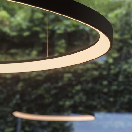 Ideal Lux - LED luster na lanku GEMINI LED/47W/230V 2700K pr. 61 cm CRI 90 čierna