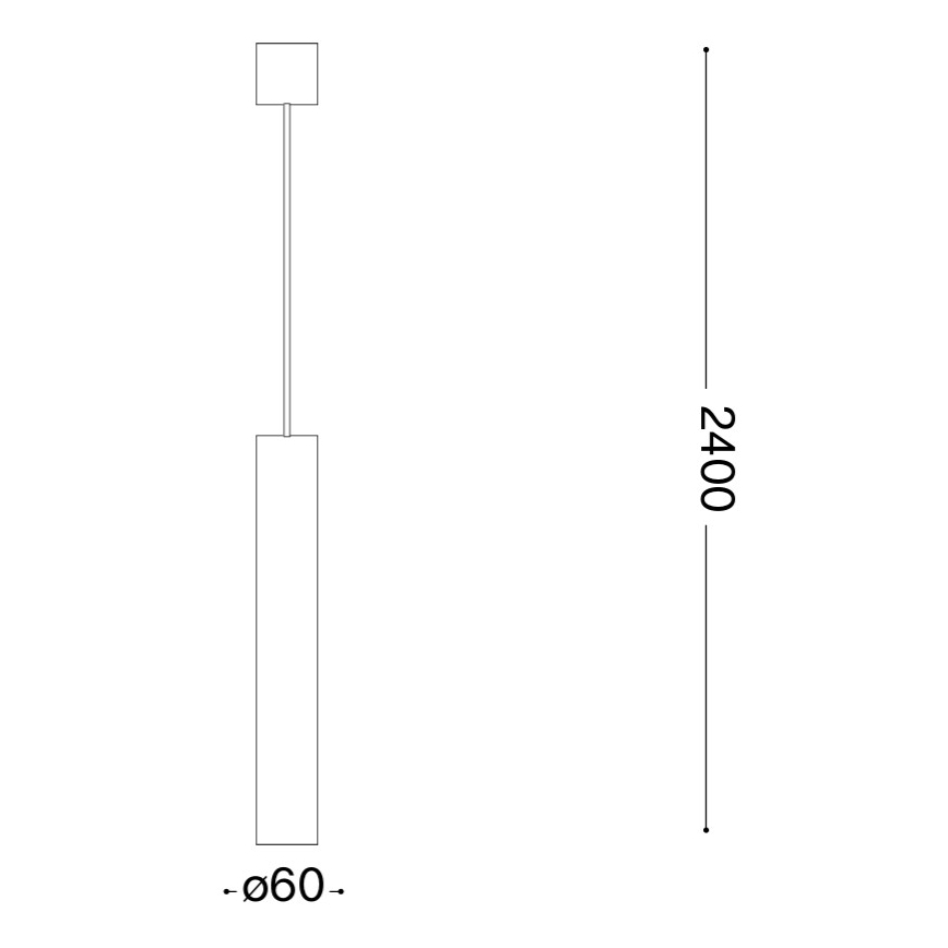 Ideal Lux - LED luster na lanku LOOK 1xGU10/7W/230V CRI 90 pr. 6 cm lesklý chróm