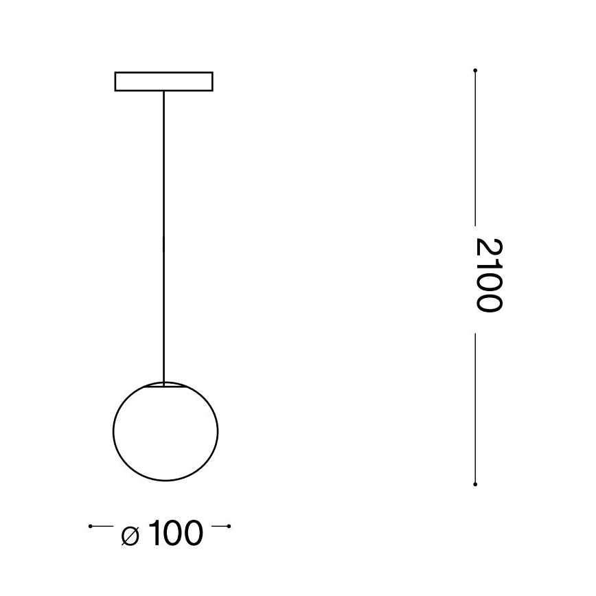 Ideal Lux - LED Luster na lanku MAPA 1xG9/3W/230V pr. 10 cm biela