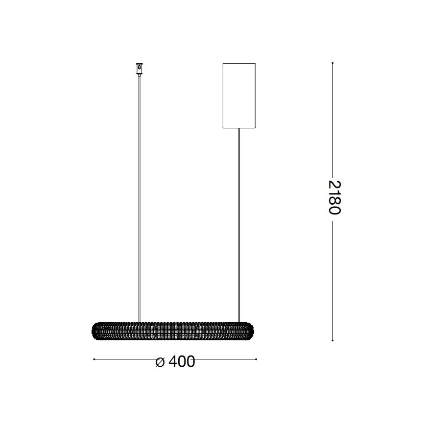 Ideal Lux - LED Luster na lanku MIRACLE LED/25W/230V pr. 40 cm CRI 90 matný chróm