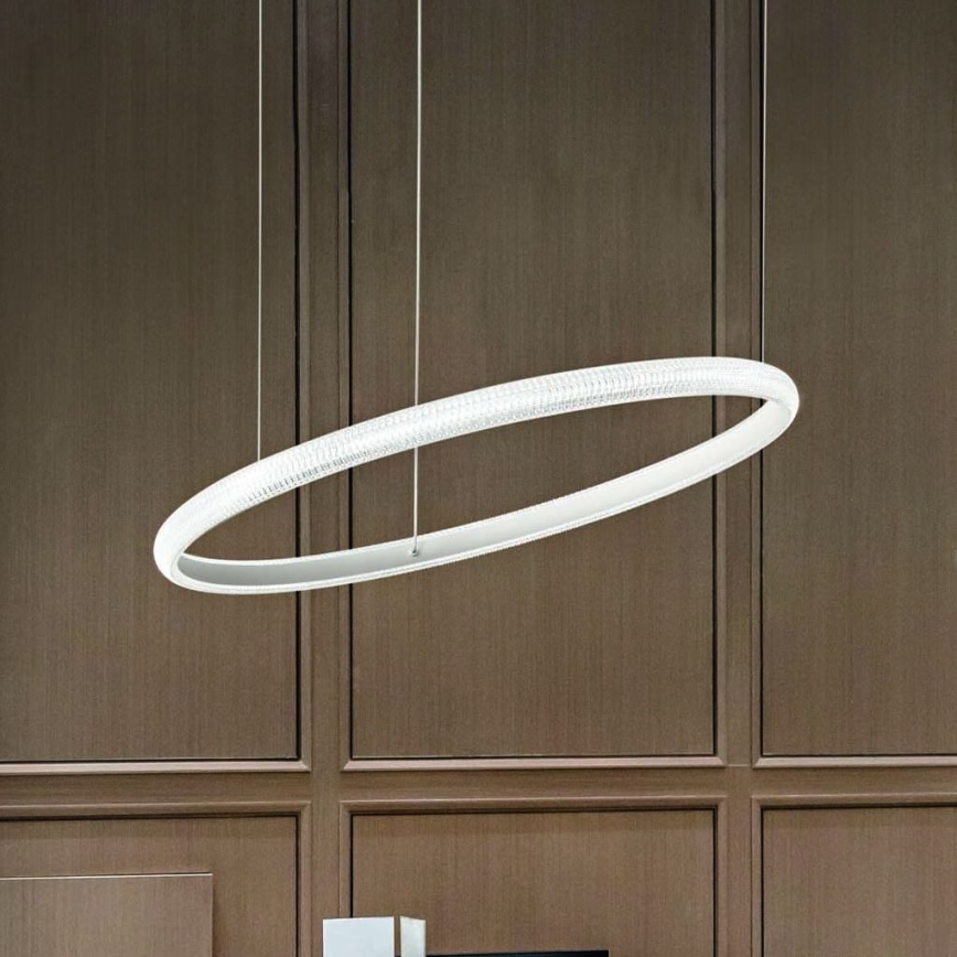 Ideal Lux - LED Luster na lanku MIRACLE LED/45W/230V pr. 80 cm CRI 90 matný chróm