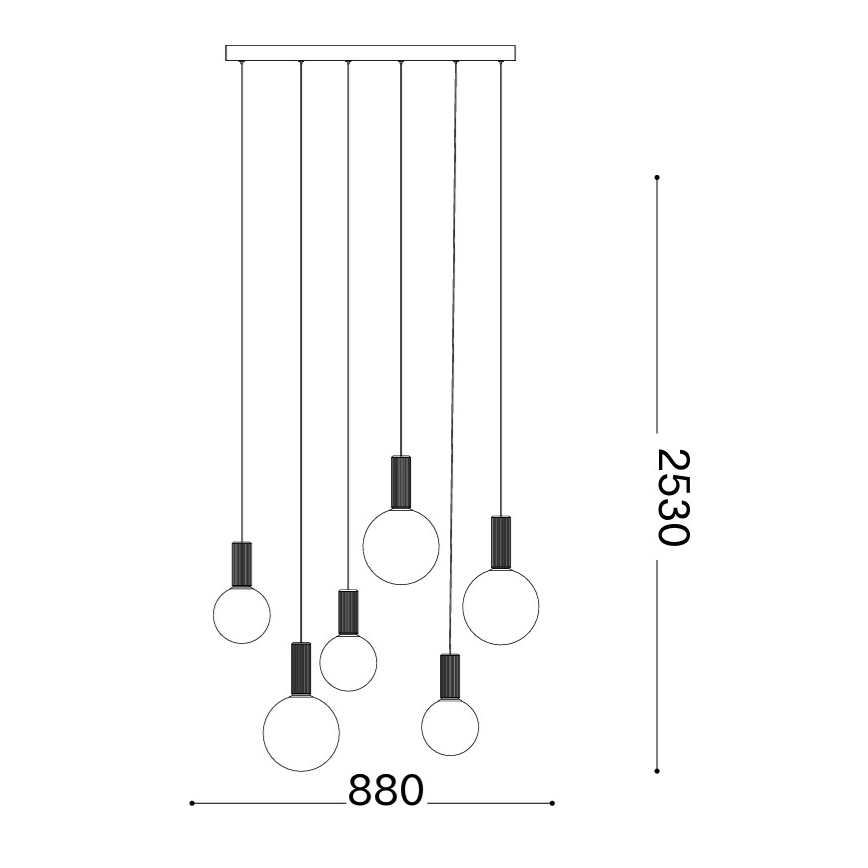Ideal Lux - LED luster na lanku ODEON LED/39W/230V CRI 90 béžová/biela
