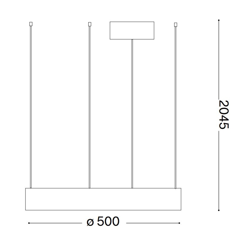 Ideal Lux - LED Luster na lanku ORACLE LED/28W/230V 3000K pr. 50 cm CRI 90 biela
