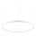 Ideal Lux - LED Luster na lanku ORACLE LED/55W/230V 3000K pr. 90 cm biela