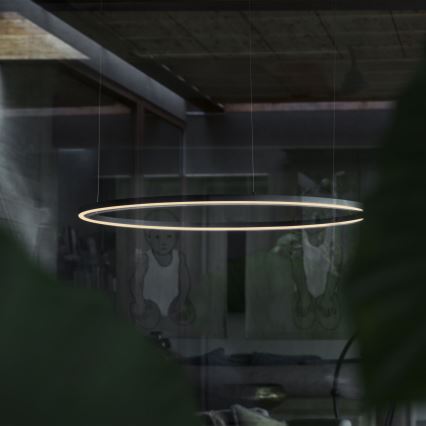 Ideal Lux - LED Luster na lanku ORACLE LED/89W/230V 3000K pr. 150 cm čierna