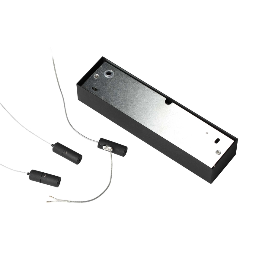 Ideal Lux - LED Luster na lanku ORACLE LED/89W/230V 3000K pr. 150 cm čierna