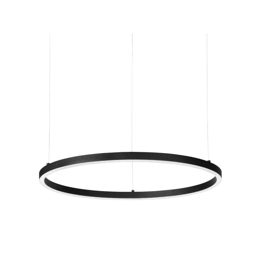 Ideal Lux - LED Luster na lanku ORACLE SLIM LED/32W/230V 3000K pr. 50 cm čierna