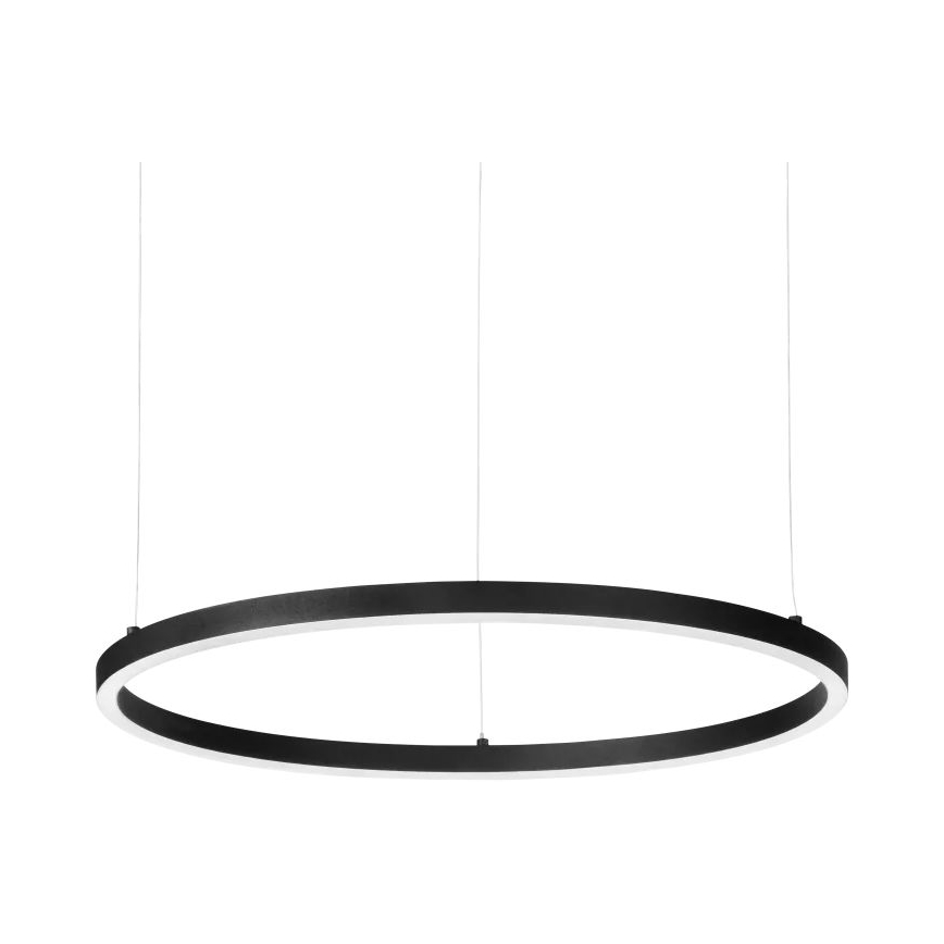 Ideal Lux - závesný LED luster na lanku ORACLE SLIM LED/37W/230V 2700K CRI 90 priemer 70 cm čierna