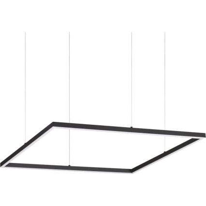 Ideal Lux - LED Luster na lanku ORACLE SLIM LED/41W/230V 3000K 70x70 cm čierna