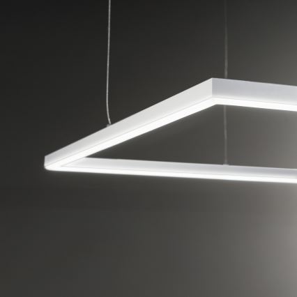 Ideal Lux - LED Luster na lanku ORACLE SLIM LED/53W/230V 3000K 90x90 cm biela