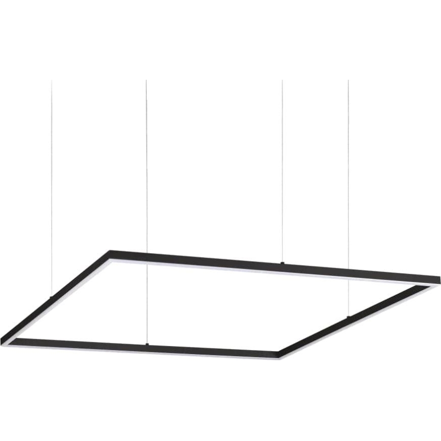 Ideal Lux - LED Luster na lanku ORACLE SLIM LED/53W/230V 3000K 90x90 cm čierna