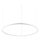 Ideal Lux - LED Luster na lanku ORACLE SLIM LED/55W/230V 4000K pr. 90 cm biela
