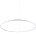 Ideal Lux - LED Luster na lanku ORACLE SLIM LED/55W/230V pr. 90 cm biela