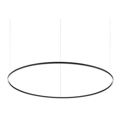 Ideal Lux - Stmievaný LED závesný luster ORACLE SLIM LED/77W/230V 3000K CRI 90 pr. 150 cm čierny