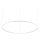 Ideal Lux - LED Luster na lanku ORACLE SLIM LED/83W/230V 2700K pr. 150 cm biela