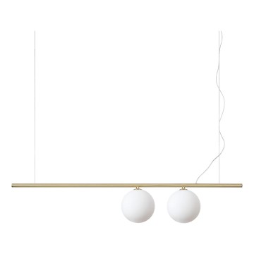 Ideal Lux - LED luster na lanku PERLINE 2xG9/3W/230V zlatá