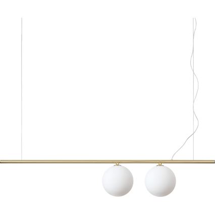 Ideal Lux - LED luster na lanku PERLINE 2xG9/3W/230V zlatá