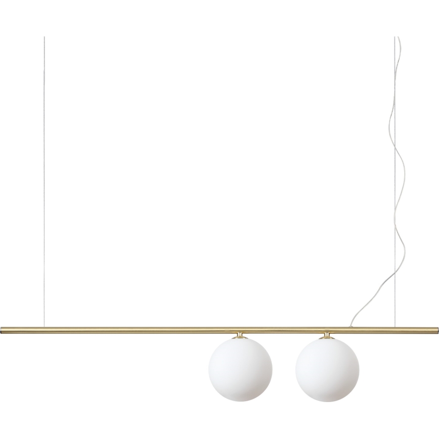 Ideal Lux - LED luster na lanku PERLINE 2xG9/3W/230V zlatá